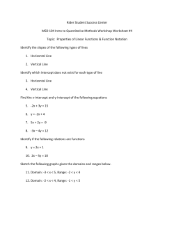 Properties of Linear Functions