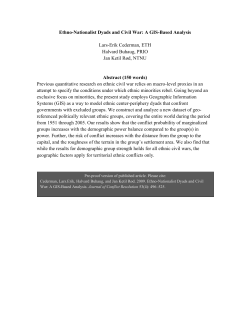 Modeling Ethnic Conflict in Center-Periphery Dyads
