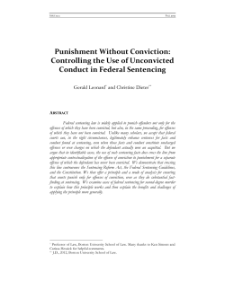 Punishment Without Conviction: Controlling the Use of Unconvicted