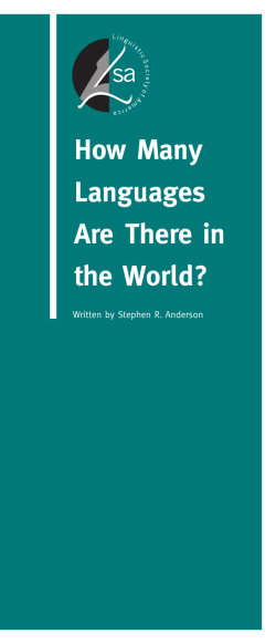 How Many Languages Are There in the World?
