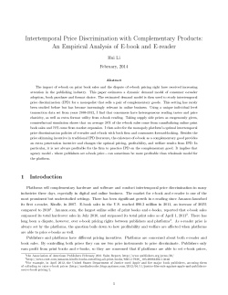 An Empirical Analysis of E-book and E-reader
