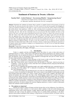 Sentiment of Sentence in Tweets: A Review