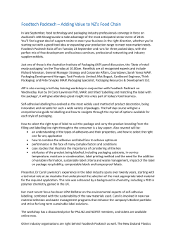 Foodtech Packtech &ndash; Adding Value to NZ`s Food Chain