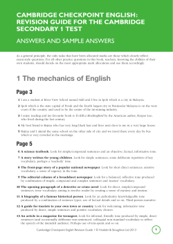 1 The mechanics of English