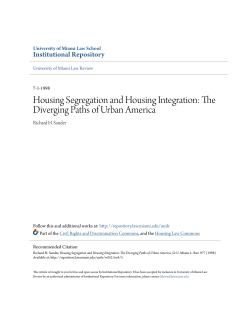 Housing Segregation and Housing Integration