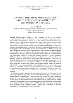 oxygen minimum zone benthos: adaptation and