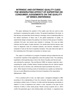 intrinsic and extrinsic quality cues