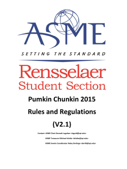 Pumkin Chunkin 2015 Rules and Regulations (V2.1)