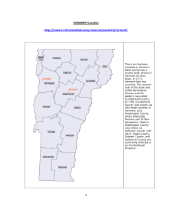 1 VERMONT Counties http://www.e-referencedesk.com/resources