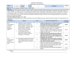 Montclair Public Schools Social Studies Unit: Marshall A.b