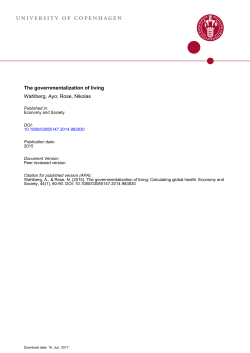 univERsity oF copEnhAGEn - Institut for Antropologi