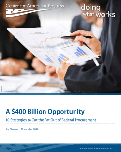 A $400 Billion Opportunity - Center for American Progress