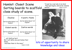 Hamlet Closet Scene - Collaborative Learning Project