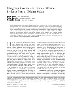 Intergroup Violence and Political Attitudes: Evidence from a