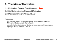 6 Theories of Motivation