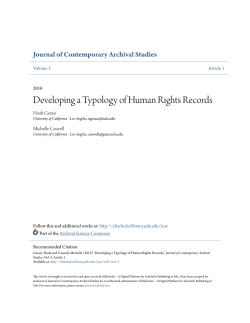 Developing a Typology of Human Rights Records
