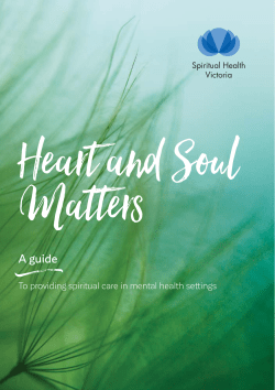 A guide - Spiritual Health Victoria
