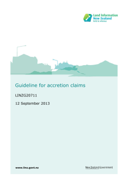 Guideline for accretion claims
