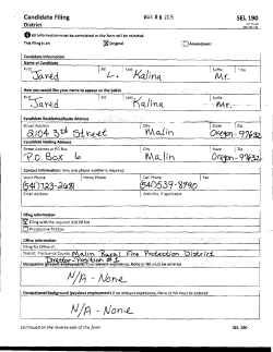 Malin Rural Fire Protection District