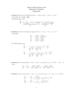 HW07 Solutions