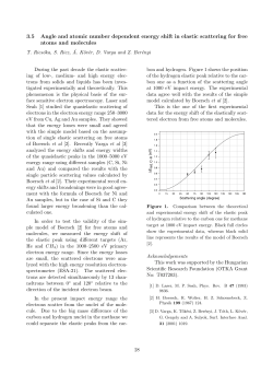 3.5 Angle and atomic number dependent energy shift in elastic