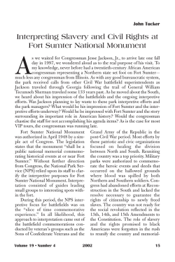 Interpreting Slavery and Civil Rights at Fort Sumter National