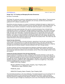 INSERT INTO Dim_Property SELECT DISTINCT