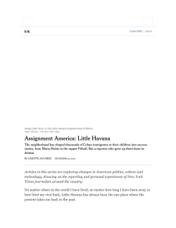 Assignment America: Little Havana - NYTimes.com