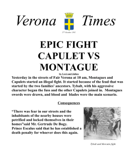 epic fight capulet vs montague - Castelli International School