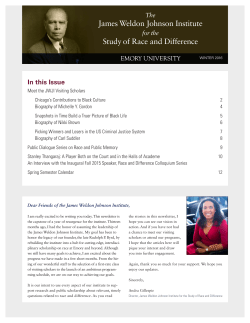 Full Issue - James Weldon Johnson Institute