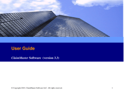 User Guide - Patent ClaimMaster