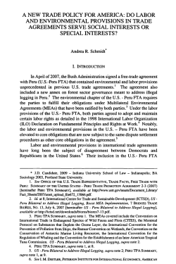 New Trade Policy for America - Robert H. McKinney School of Law