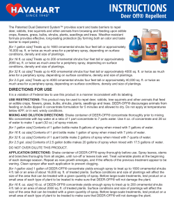 Deer Oﬀ&reg; Repellent - Do My Own Pest Control