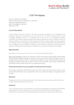 LT237 The Odyssey - Bard College Berlin