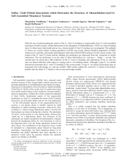 Sulfur-Gold Orbital Interactions which Determine the Structure of