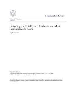 Protecting the Child From Disinheritance