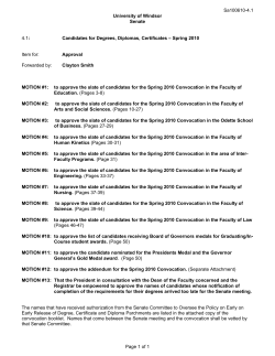 Candidates - University of Windsor