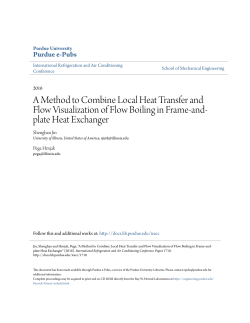 A Method to Combine Local Heat Transfer and - Purdue e-Pubs