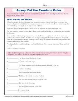 Aesop: Put the Events in Order