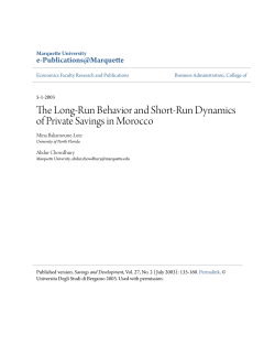The Long-Run Behavior and Short