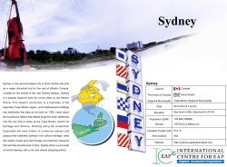 Sydney - ICEAP
