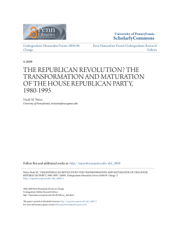 the republican revolution? the transformation