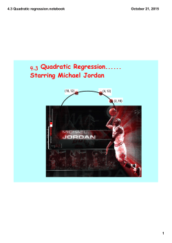 4.3 Quadratic regression.notebook