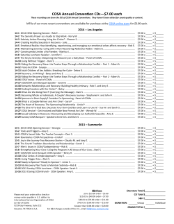 Printable Audio CD Order Form