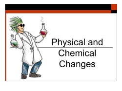 Physical and Chemical Changes