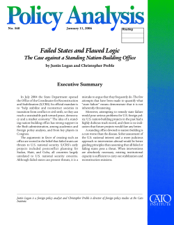 Failed States and Flawed Logic