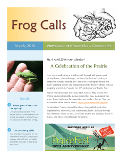 Frog Calls - Crosstimbers Connection