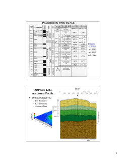 ODP Site 1207, northwest Pacific