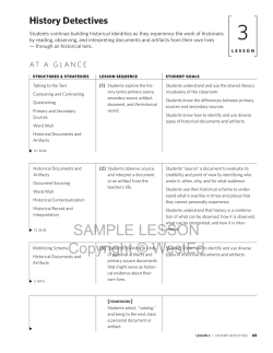 Unit 2 Lesson - Reading Apprenticeship