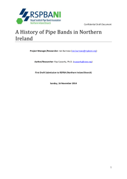 A History of Pipe Bands in Northern Ireland